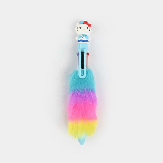 6-in-1 Character Fur Ballpoint Pen