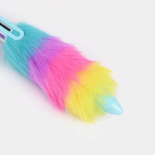 6-in-1 Character Fur Ballpoint Pen