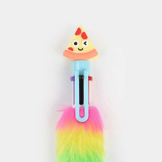 6-in-1 Character Fur Ballpoint Pen