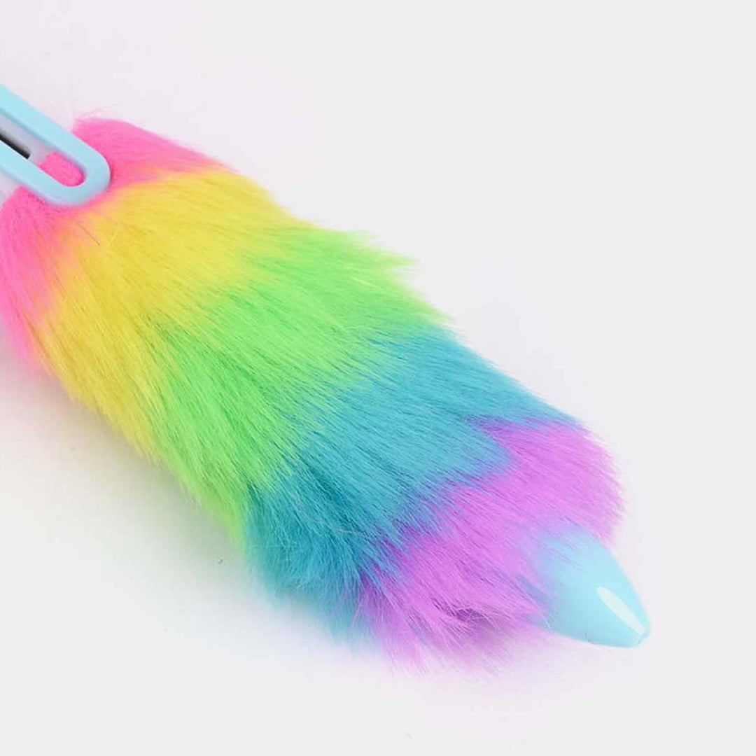 6-in-1 Character Fur Ballpoint Pen