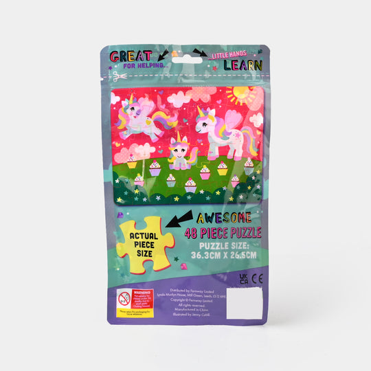 Awesome Unicorn Magic Puzzle 48 Pcs Pack