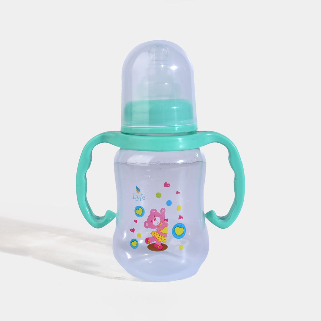 Lyfe Baby Plastic Feeding Bottle 5Oz |150ml |Basic Natural Green