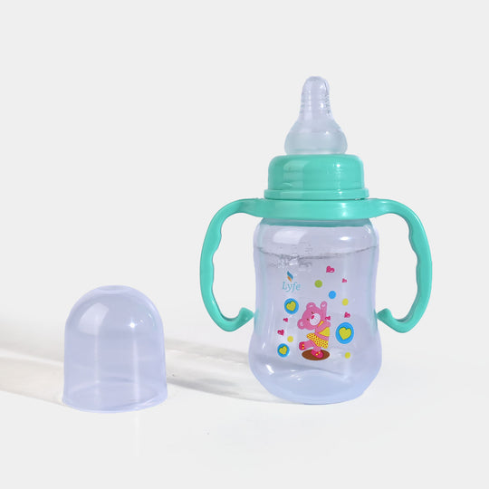 Lyfe Baby Plastic Feeding Bottle 5Oz |150ml |Basic Natural Green