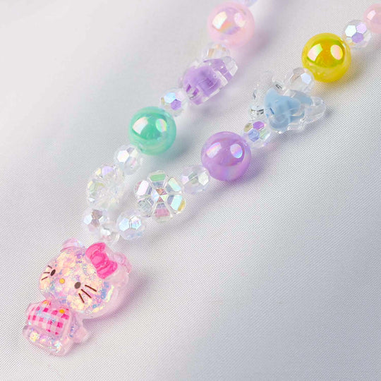 GIRLS CHARM BEADED NECKLACE & BRACELET