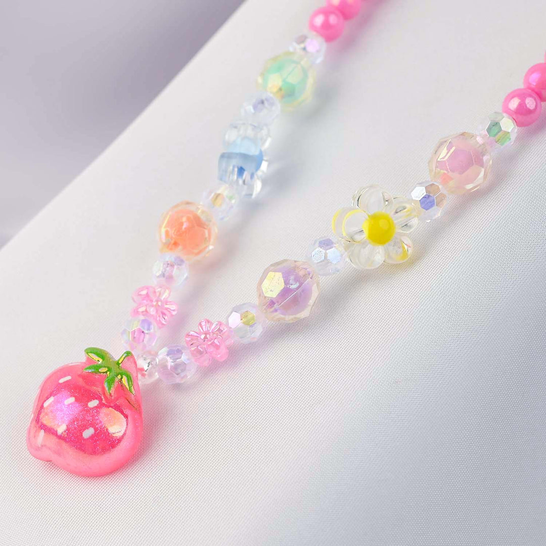 GIRLS CHARM BEADED NECKLACE & BRACELET
