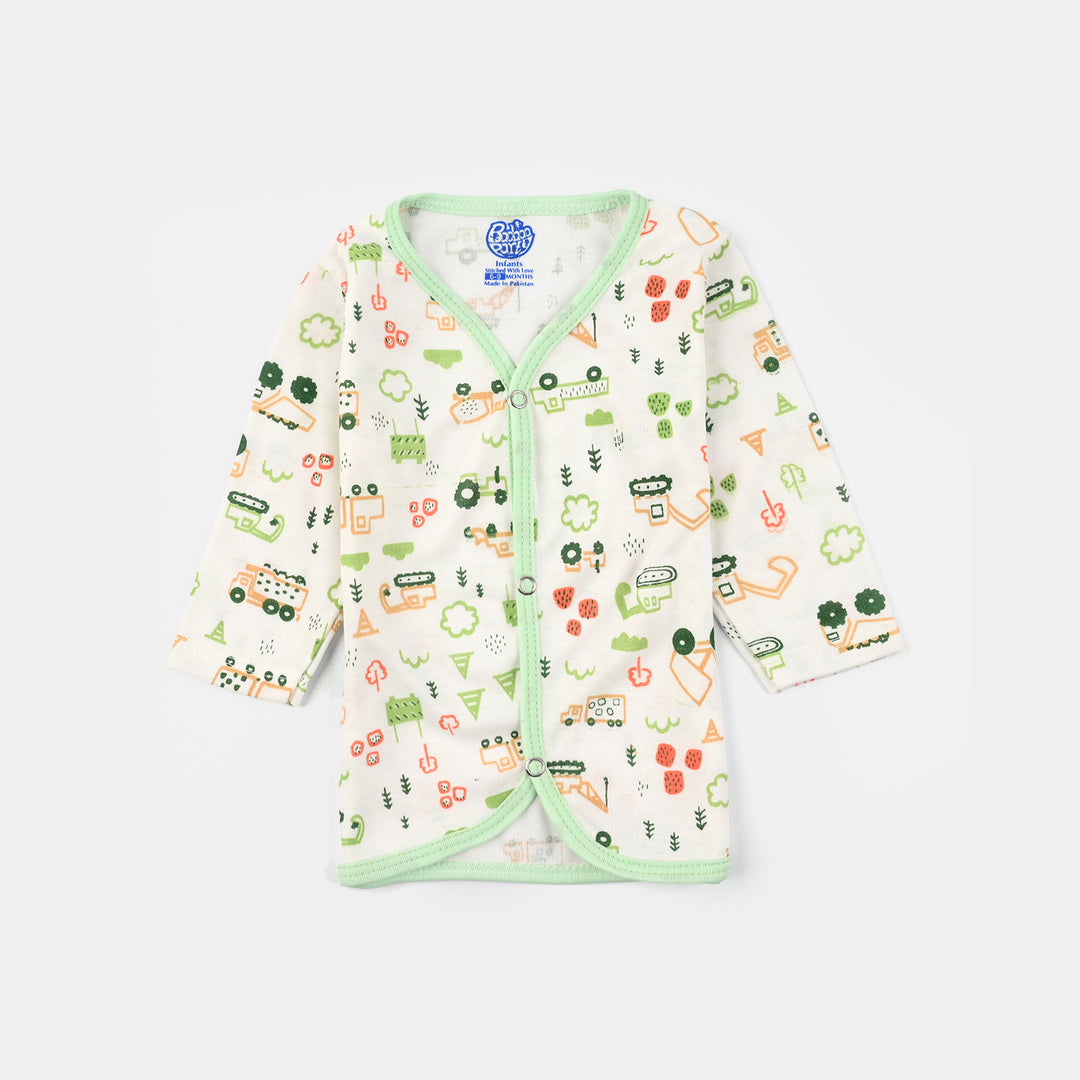 Baby Shirt 1Pc Tractor Green