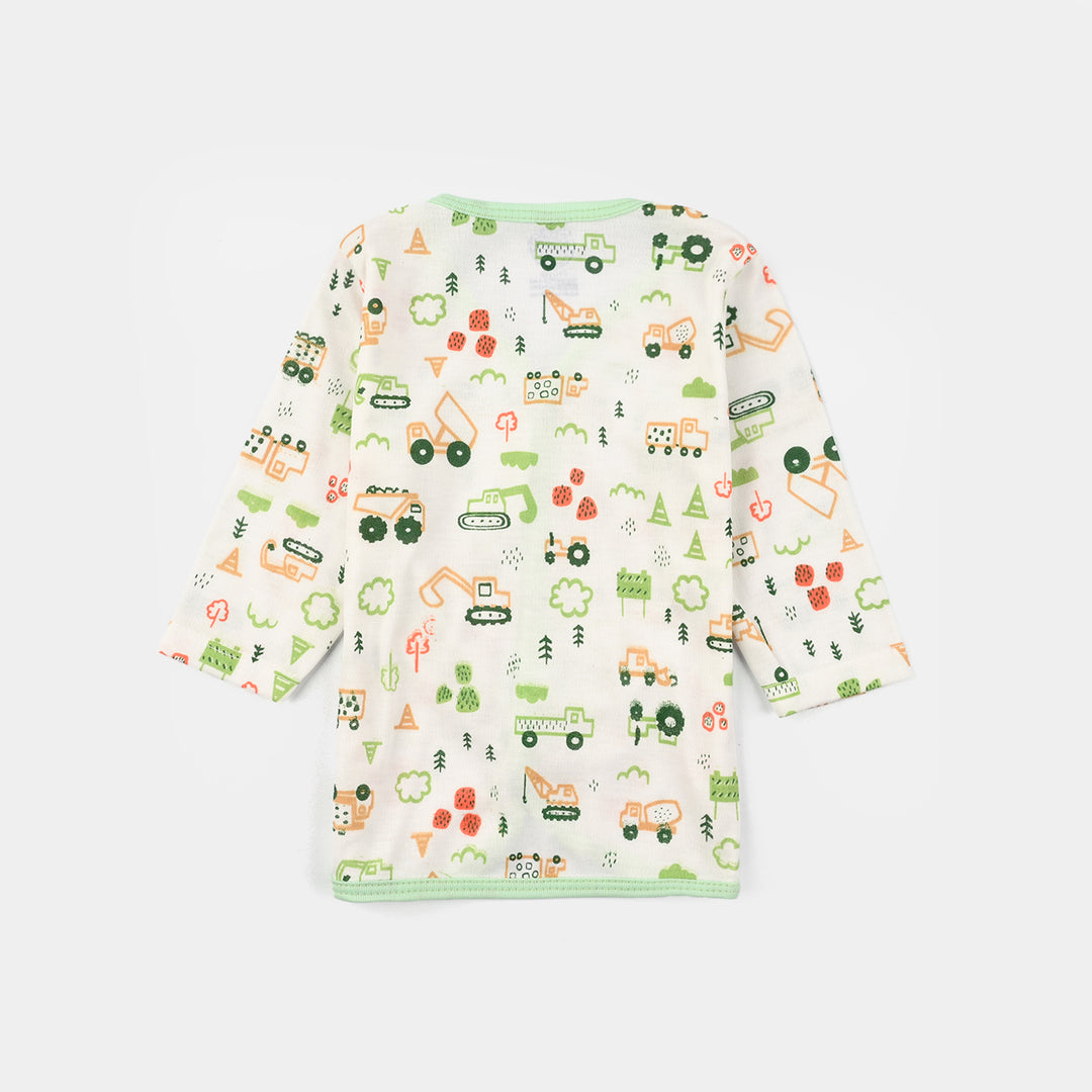 Baby Shirt 1Pc Tractor Green