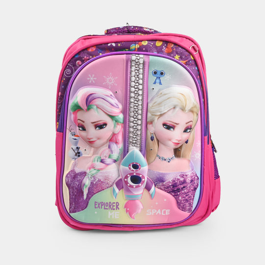 3D Embossed School Bag Set – 3-Piece Set with Blinking LED Lights