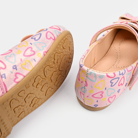 Girls Pumps 11-66-Pink