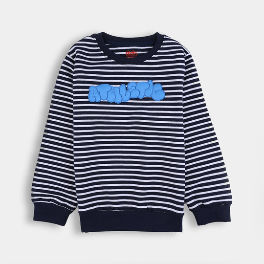 Boys Jersey/Terry Sweatshirt Athletic - Navy