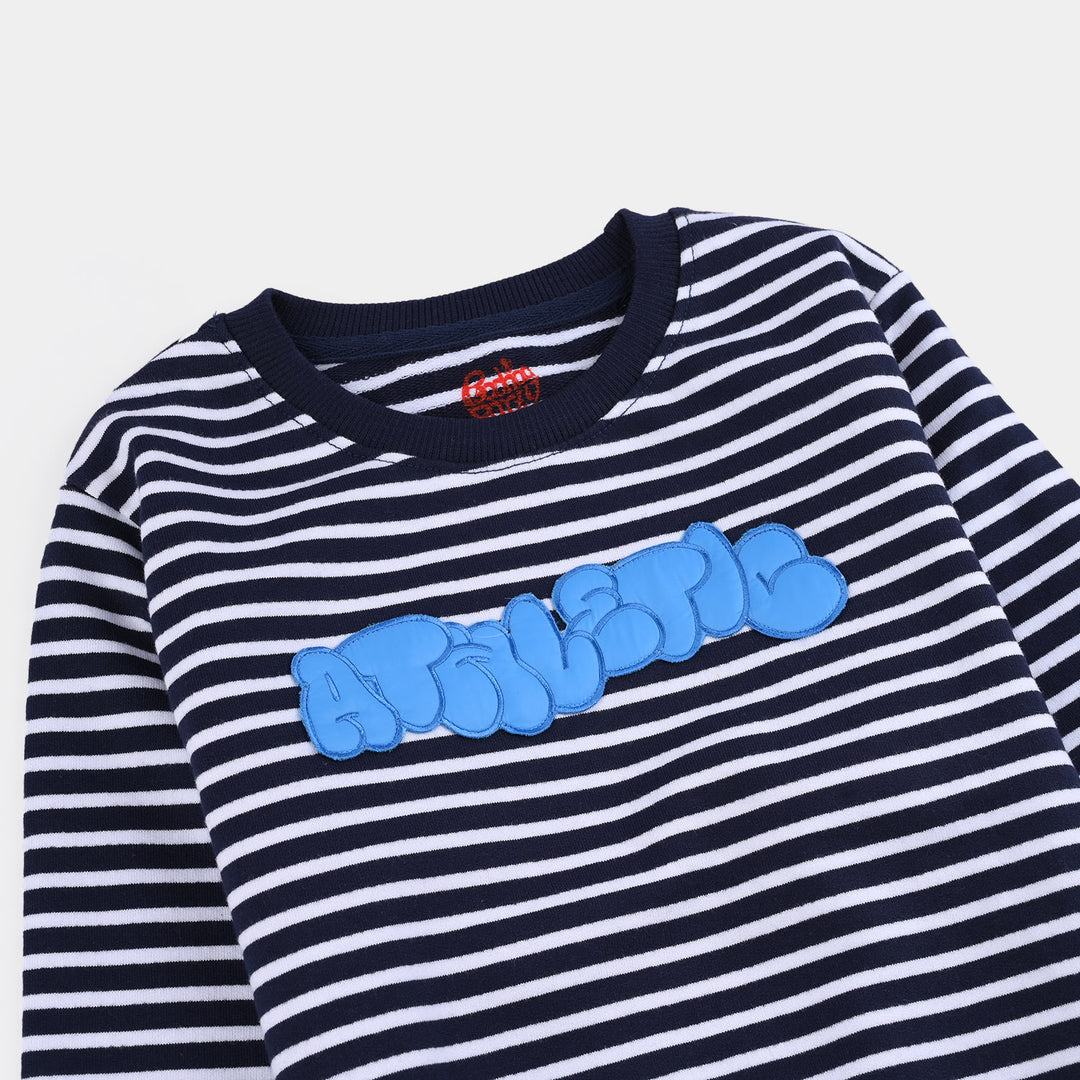 Boys Jersey/Terry Sweatshirt Athletic - Navy