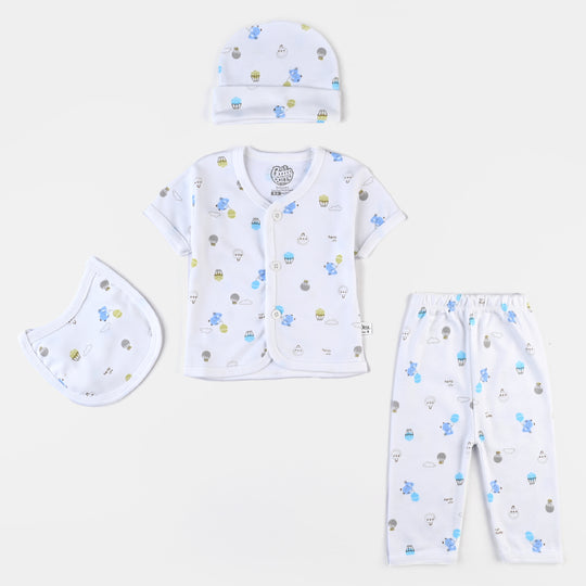 Infant Unisex Cotton Summer Suit 4PCs