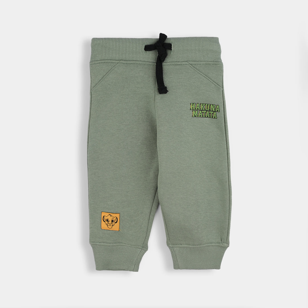 Infant Boys Fleece  Pajama (Hakuna Matata) - Green
