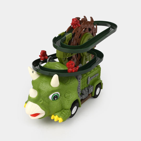 Dinosaur Track Triceratops 2-in-1 Toy Set