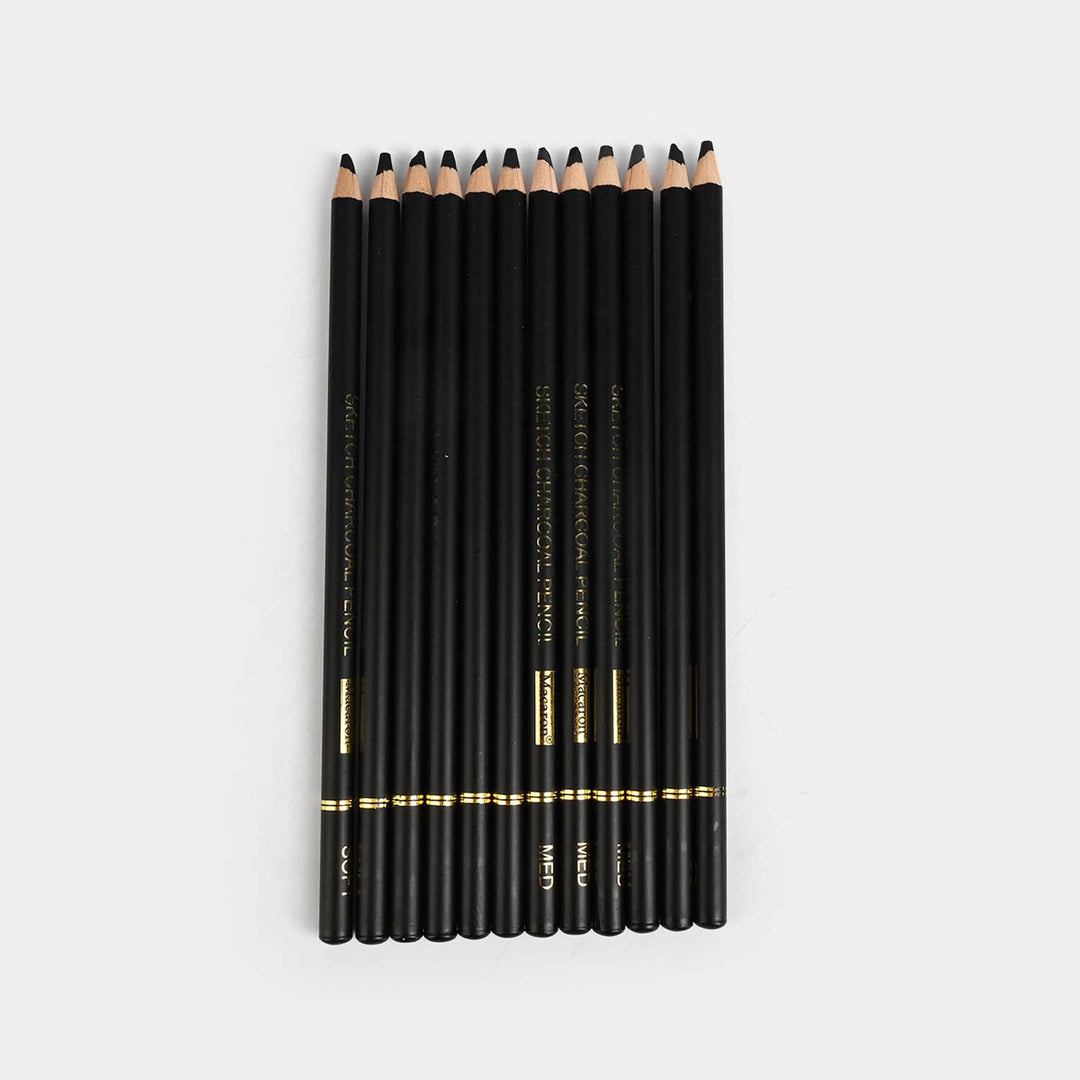 Charcoal Pencils Professional Set | 12PCs