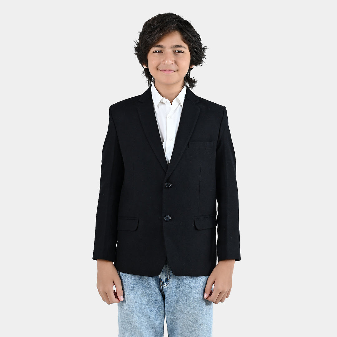 Boys Corduroy Blazer - BLACK
