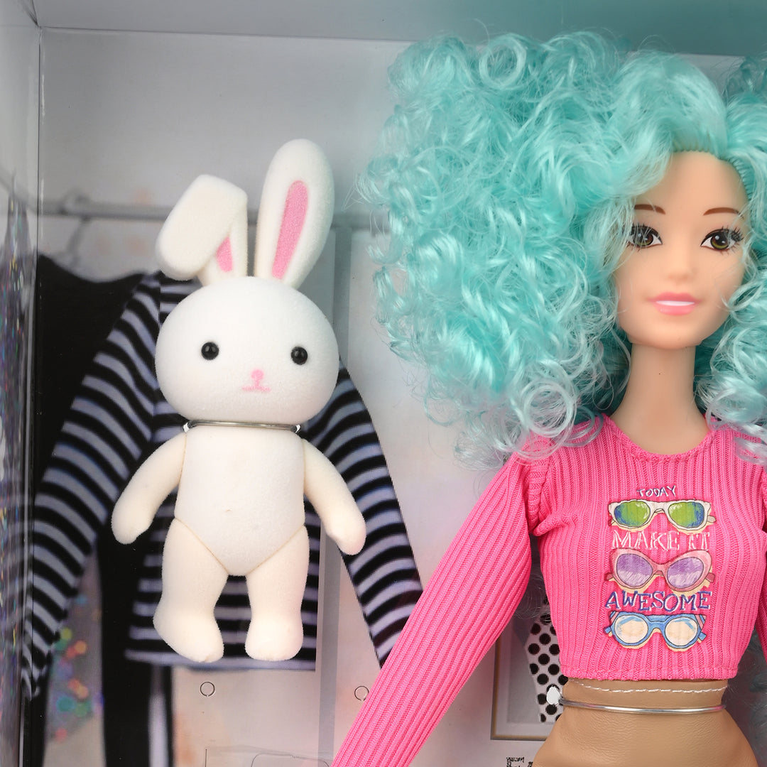 FASHION DOLL WITH MOVEABLE JOINT TOY FOR GIRLS