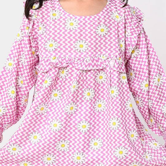 Girls Casual Printed Top - Multi