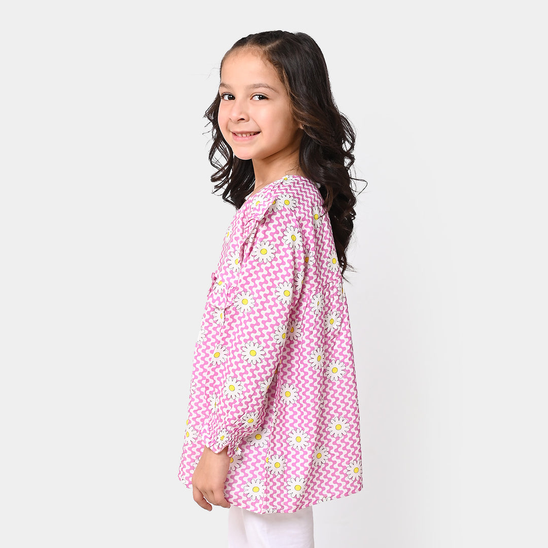 Girls Casual Printed Top - Multi