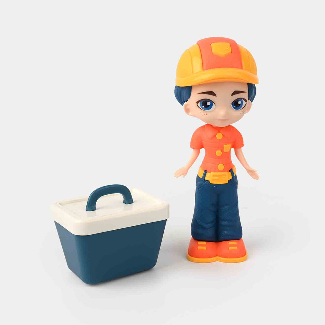 Mini Doll with Tool Set for Kids