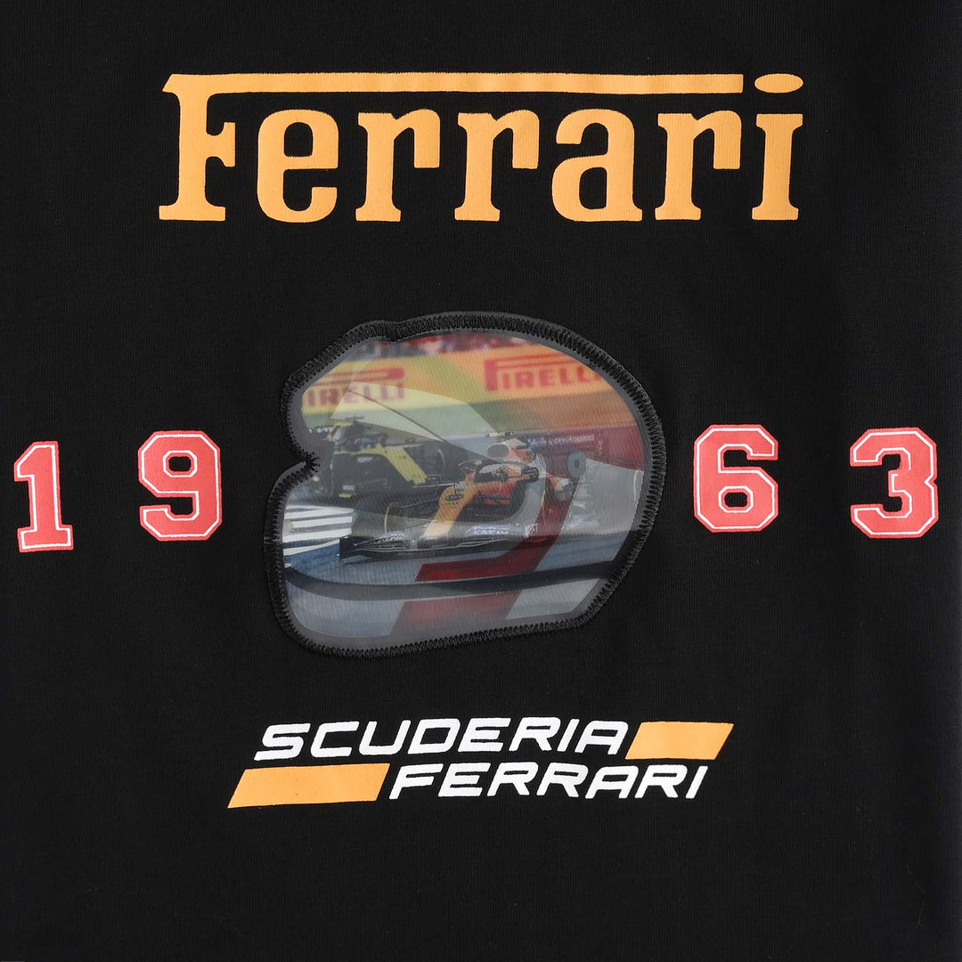Boys Cotton Jersey T-Shirt Ferrari-Jet Black