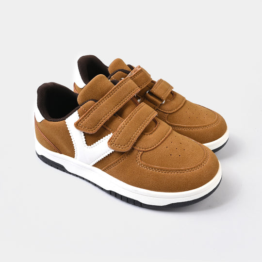 Boys Sneakers 417-2 - Camel/white