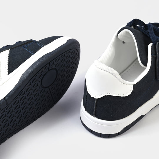 Boys Sneakers 417-1-Navy/White