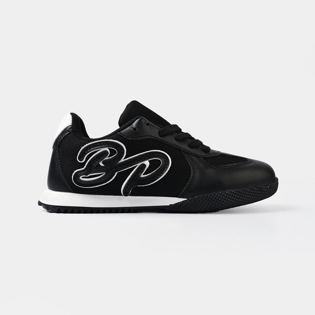Boys Sneakers 417-5-Black/White