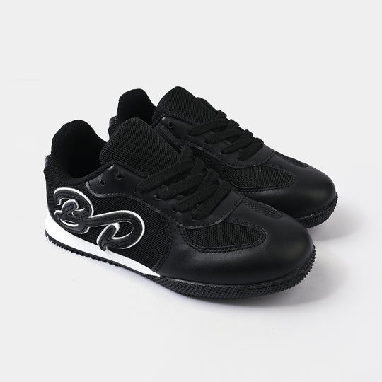 Boys Sneakers 417-5-Black/White