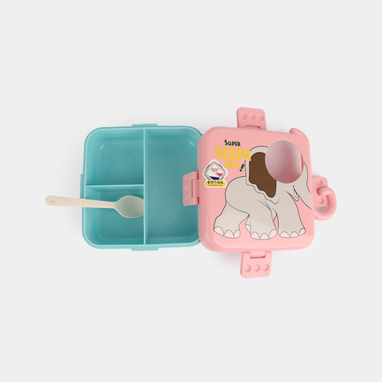 Kids Portable Plastic Bento Lunch Box