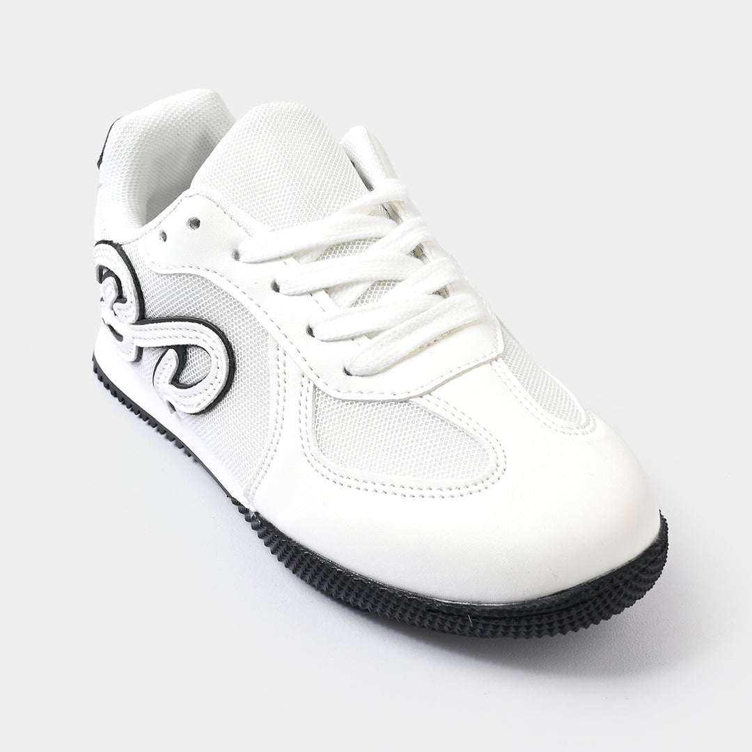 Boys Sneakers 417-5-White/Black
