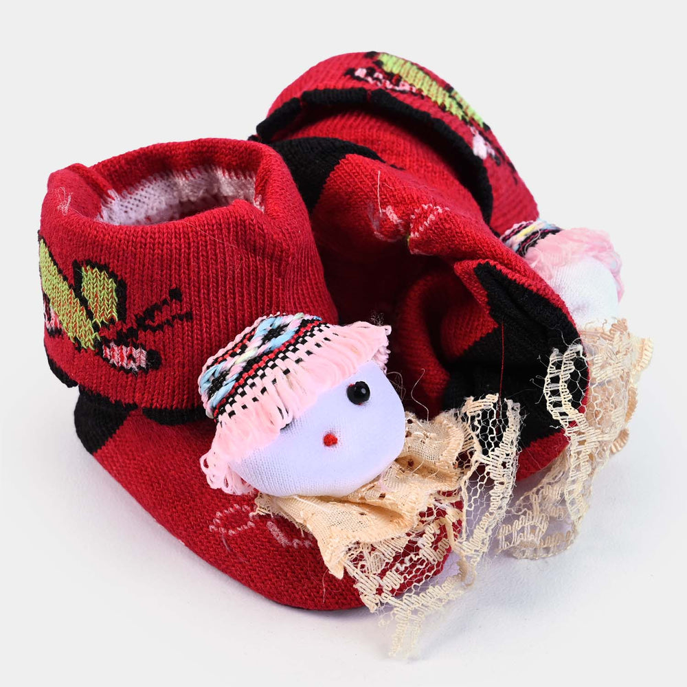 BP N. B Baby Shoes -MAROON