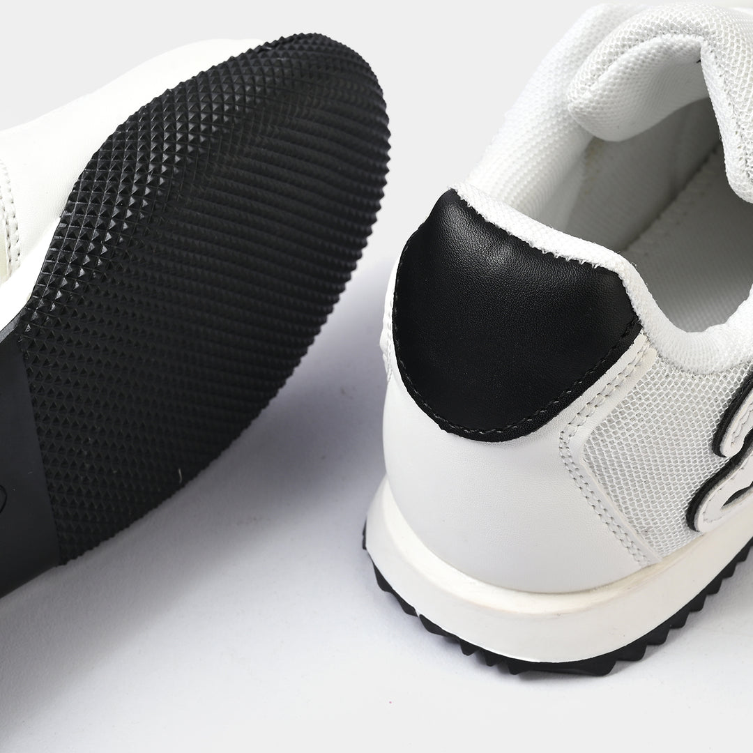 Boys Sneakers 417-5-White/Black