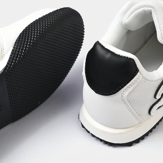 Boys Sneakers 417-5-White/Black