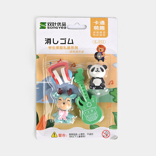 Cute Novelty Stationery Eraser Set