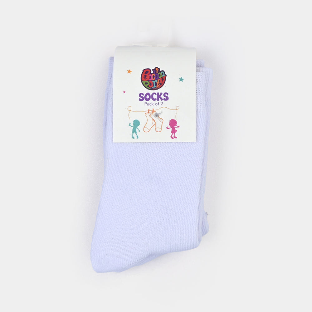 Infant Boys Pack of 2 Basic Socks-White
