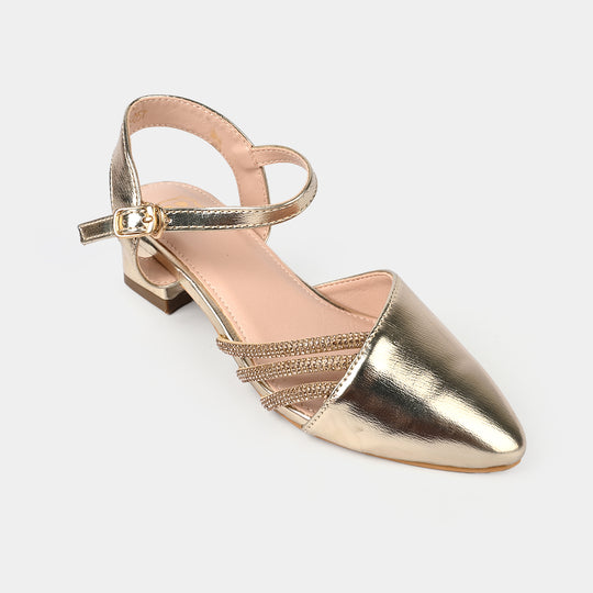 Girls Pumps Heels ZP-057-GOLDEN