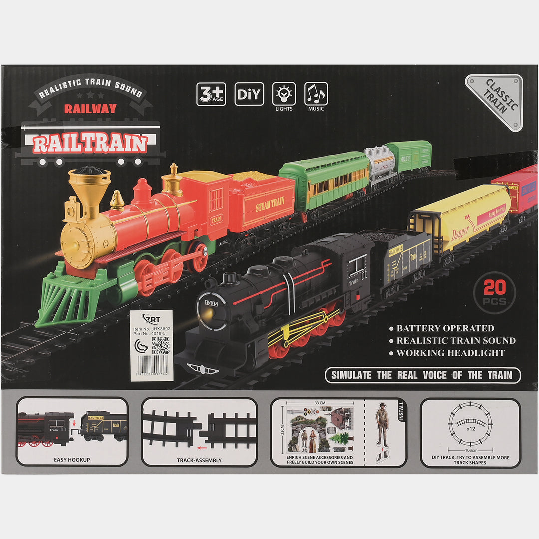 The Railway Train & Track Set for Kids