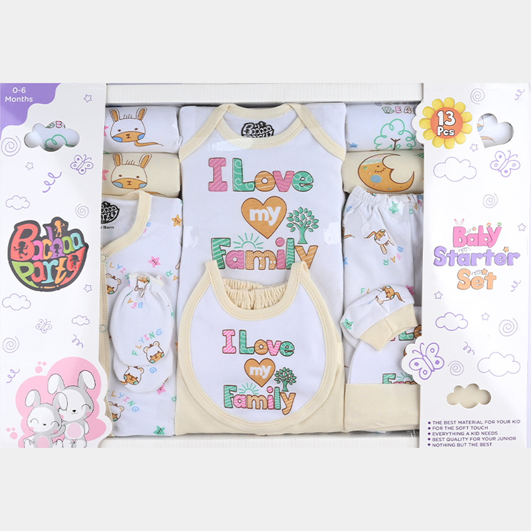Unisex Newborn Gift Set 13Pcs - Lemon
