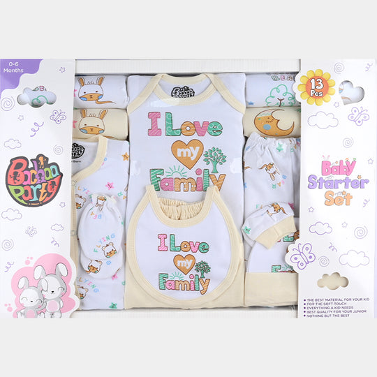 Unisex Newborn Gift Set 13Pcs - Lemon