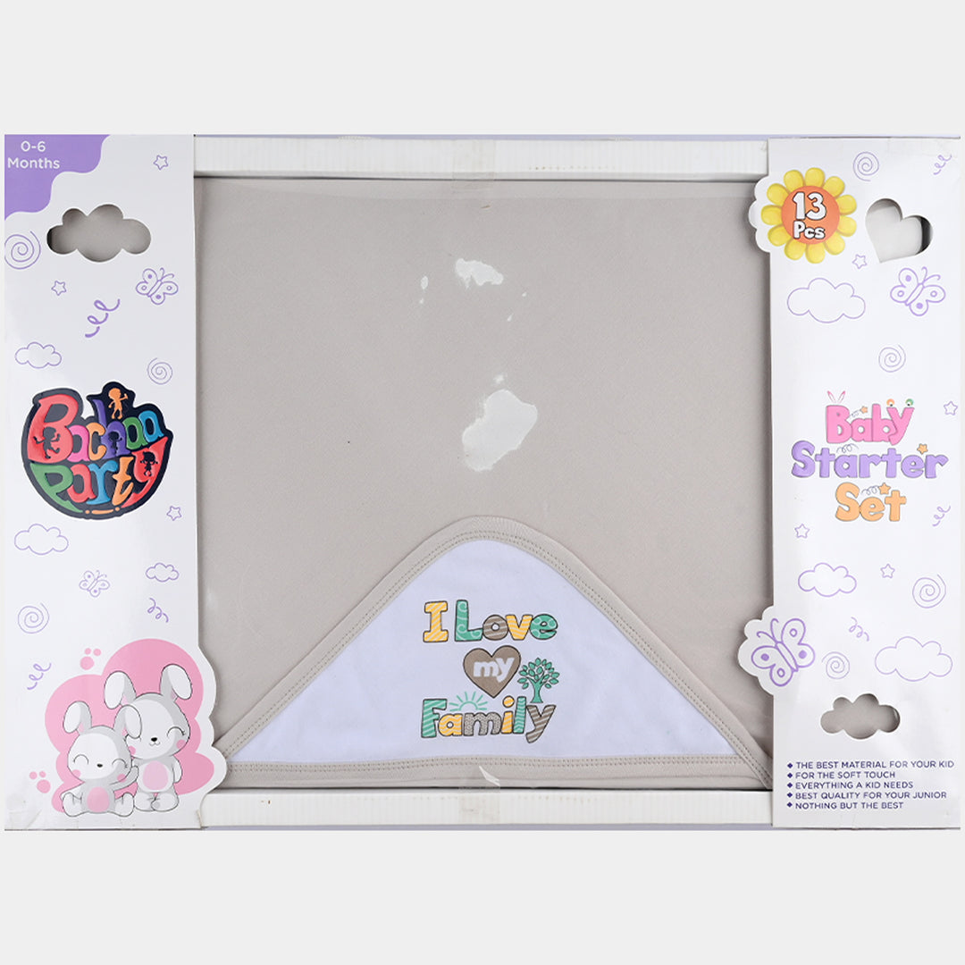 Unisex Newborn Gift Set 13Pcs - Grey
