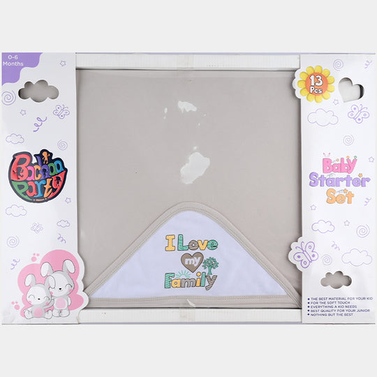 Unisex Newborn Gift Set 13Pcs - Grey
