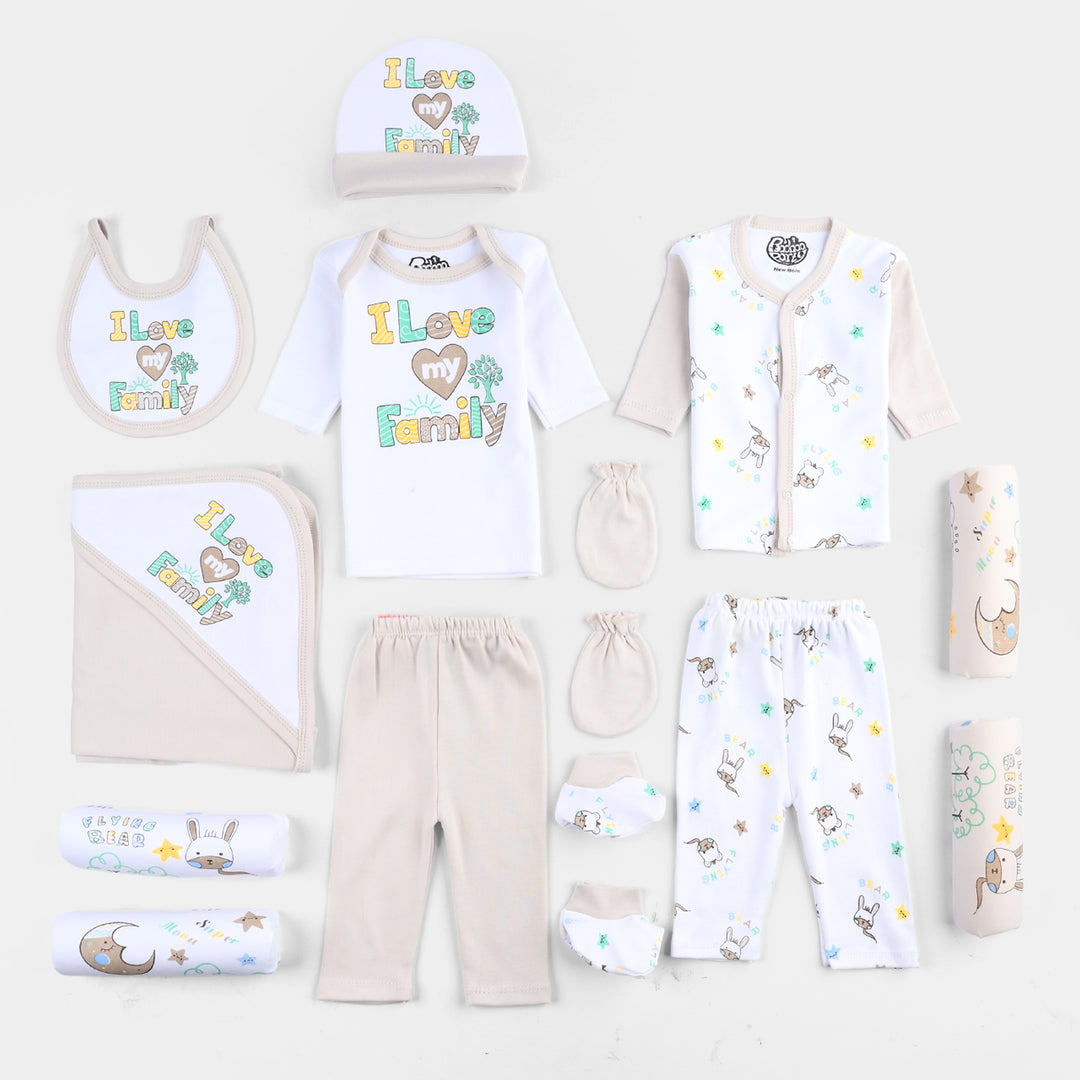 Unisex Newborn Gift Set 13Pcs - Grey