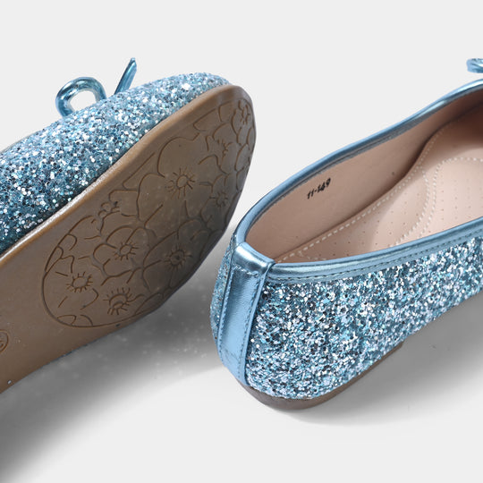 Girls Pumps 11-149-Blue