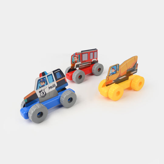 Disassemblable & Assemblable Vehicles Toy Set for Kids