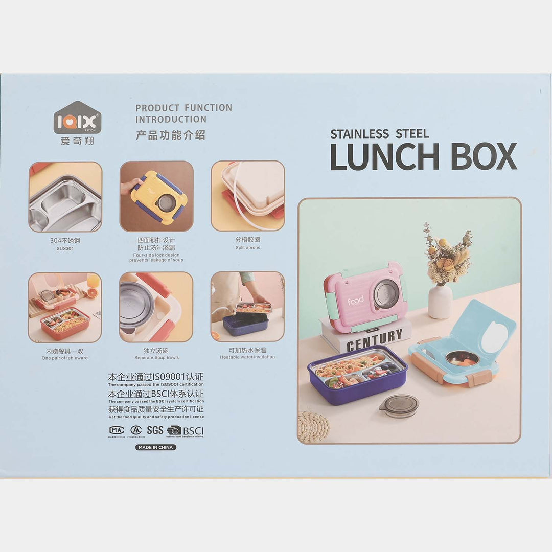 Kids Portable Steel Bento Lunch Box
