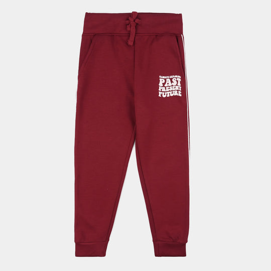 Girls Microfiber Interlock Pajama - Red