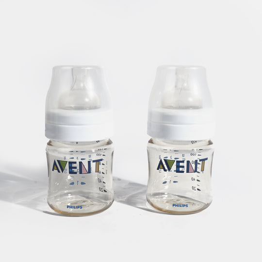 Baby Feeding Bottle Set Pack of 2 (125ml) - Clear
