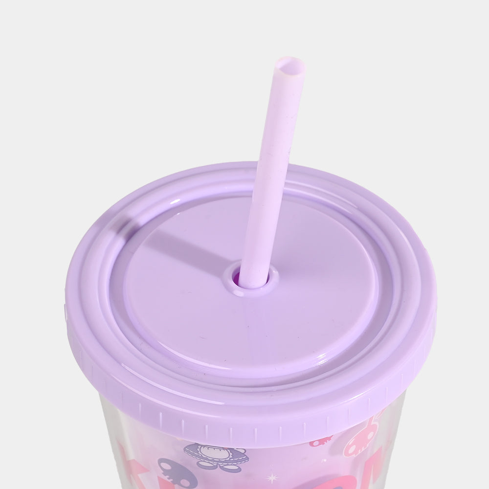 Acrylic Tumbler Mug with Straw