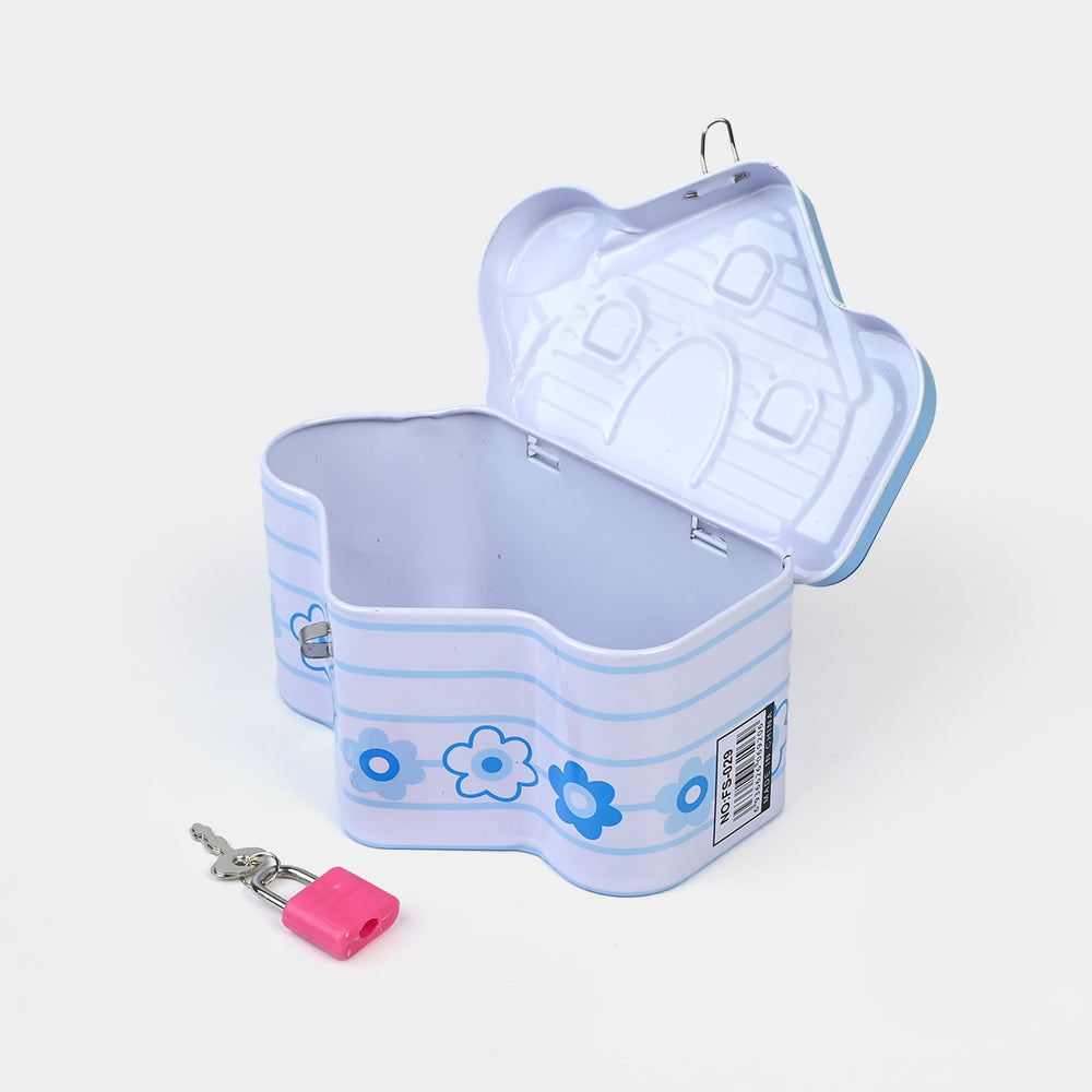 Metal Coin/Money Box with Lock For Kids
